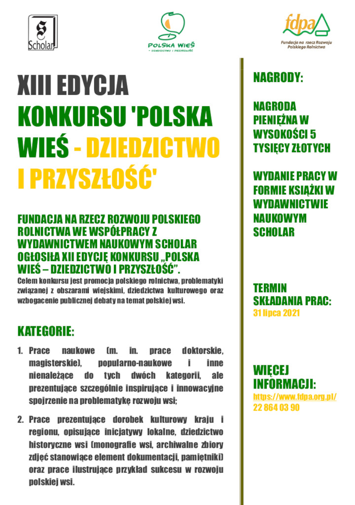 plakat poslka wies