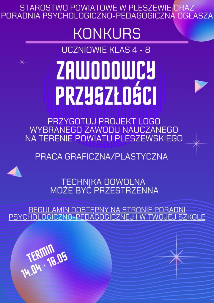 plakaty konkursy zawodowe 2025 obrazy 1 niestandardowy