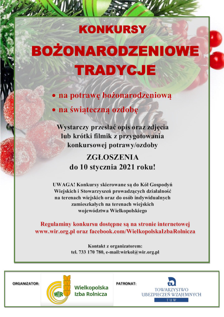 konkursy bozonarodzeniowe plakat